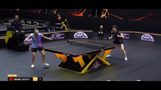王曼昱3比2险胜石洵瑶，对申裕斌7战全胜